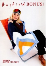 Knitting Pattern - Hayfield 10624 - Bonus Super Chunky - Blanket